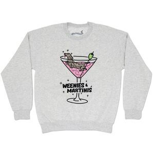 Custom Printed Palm Springs Weenies and Martinis Pre-shrunk Dachshund Sweatshirt